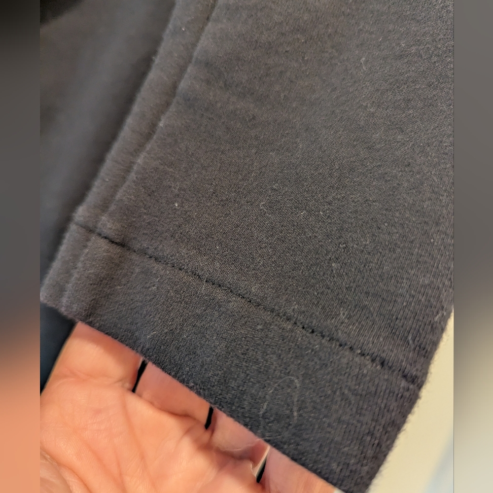 Metaphor Black Knit Blazer Single Button Closure 3/4 Sleeve Stretch Jacket Sz M - Picture 11 of 15